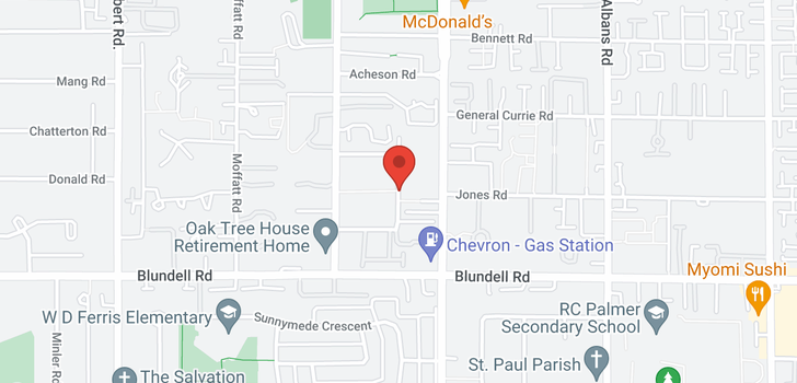 map of 35 7540 ABERCROMBIE DRIVE